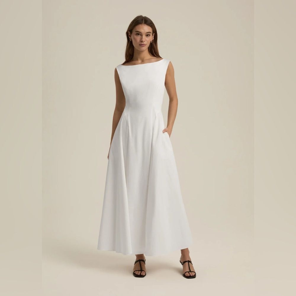 Favorite Daughter Elegant White Maxi Catherine Dress - Picture 2 of 12